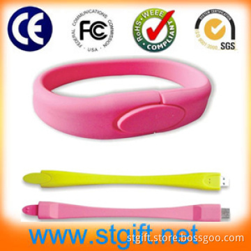 Popular and Fashioable USB Band, Silicone USB Bracelet, Logo USB Wristband (TC-624)